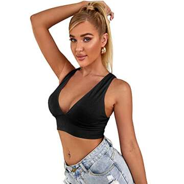 Romwe Casual Soft Cloth Black