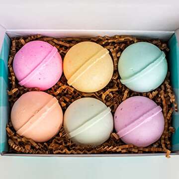 Kids Bath Bombs with Surprise Inside: Sea Animal Toys Inside, Great Bath Bombs Gift Set for Boys and Girls, Safe Ingredients Don’t Stain The Tub. Educational Learning Toys for 3 4 5 6 7 8 Years Old