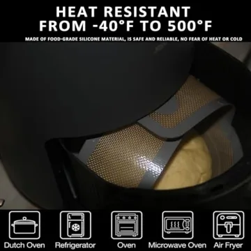 KITMAL Non Stick Silicone Baking Mats for Dutch Ovens