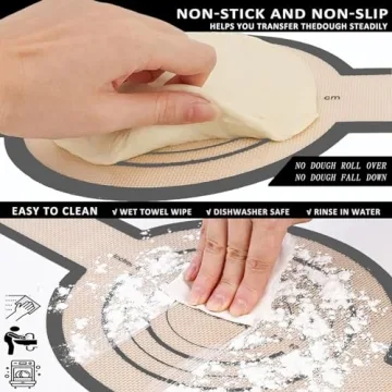 KITMAL Non Stick Silicone Baking Mats for Dutch Ovens