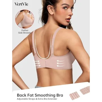 Vertvie Wireless Push Up Plunge Seamless Bras for Women