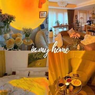 Streamlet Sunset Lamp with APP Control and Remote Control, Multicolor Colors Night Light for Living Room Decor, Bedroom, Holiday Decoration, Gift for Halloween, Christmas, Birthday, etc