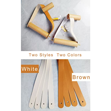 Stylish Wood and Leather Toilet Paper Holder for Modern Bathrooms