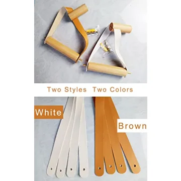 Stylish Wood and Leather Toilet Paper Holder for Modern Bathrooms
