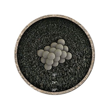 Modern Ceramic Fire Balls Set for Fire Pits and Fireplaces