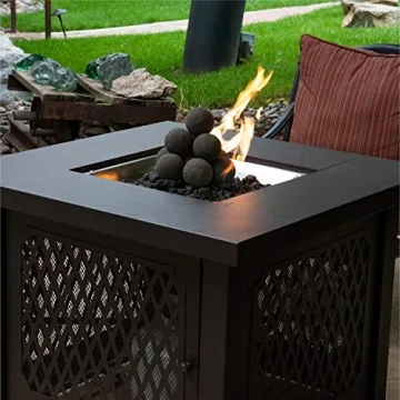 Modern Ceramic Fire Balls Set for Fire Pits and Fireplaces