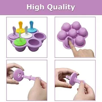 Silicone Popsicle Molds for Kids Fun and Healthy Ice Treats