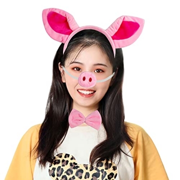 Jmkcoz Pink Pig Costume Set for Fun Parties
