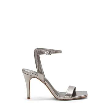 Vince Camuto Women's Pewter Heeled Sandals for Any Occasion