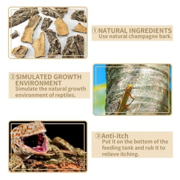 Natural Cork Bark Backgrounds for Reptile Habitats