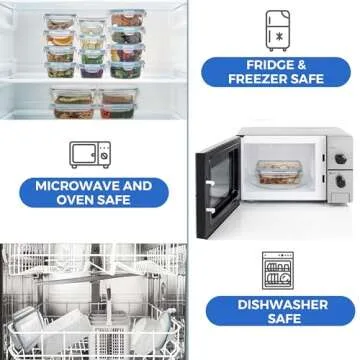 Shazo 44 PC Airtight Food Storage Containers Set