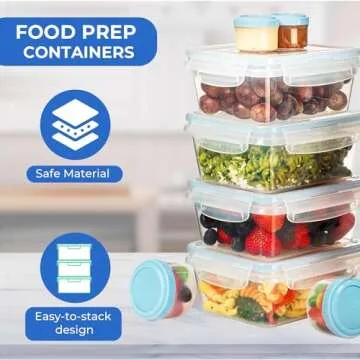Shazo 44 PC Airtight Food Storage Containers Set