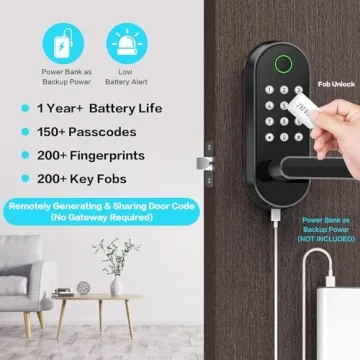 Sifely Smart Lock 6-in-1 Keyless Entry Fingerprint App Control