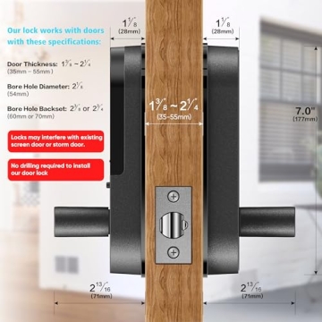 Sifely Smart Lock 6-in-1 Keyless Entry Fingerprint App Control