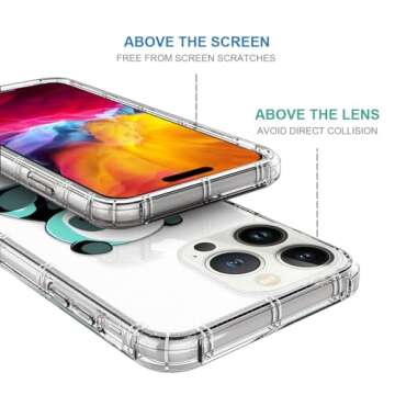 CARLOCA Compatible with iPhone 12 Pro Max Case for Girl,Clear with Panda Eats Noodles Pattern Design Plastic Shockproof TPU Bumper Protective Case for iPhone 12 Pro Max