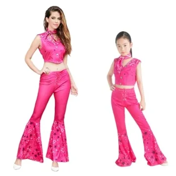 TSCMRCDC Pink Cowgirl Costume for Girls Movie Cosplay