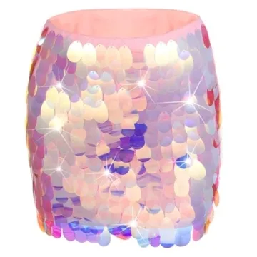 Zoestar Sparkly Mini Skirt for Concerts and Parties