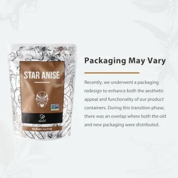 Soeos Star Anise Pods for Baking & Tea, 4 oz