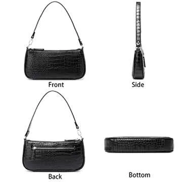 Chic HROECHY Shoulder Bags for Women - Y2K Retro Style