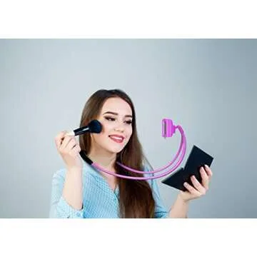 Aduro Phone Neck Holder, Gooseneck Lazy Neck Phone Mount to Free Your Hands for iPhone Android Smartphone