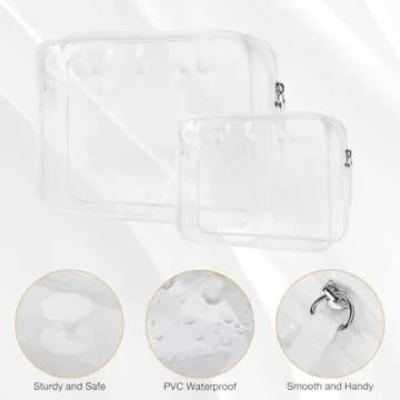 Qinyurj Clear Bogg Bag Pouches for Easy Organization