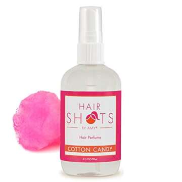 Hair Shots Cotton Candy Perfume Quality Heat Activated Hair Fragrance 3 oz