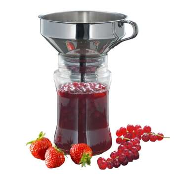 Küchenprofi 18/10 Stainless Steel Funnel with Filter,Silver, 5 inches