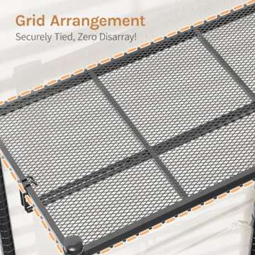 Clussbin Wire Garment Rack with Hanging Clothes, Multi-Functional Clothes Racks Heavy Duty Metal Clothing Rack, Free Standing Closet Wardrobe Portable Clothes Rack, Max Load 900lbs, Black