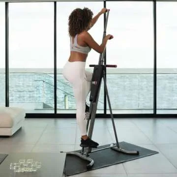 MaxiClimber Vertical Climber Combines Resistance Training and High-Intensity Cardio for a Full Body Workout. Free Coach-led Classes & Fitness App