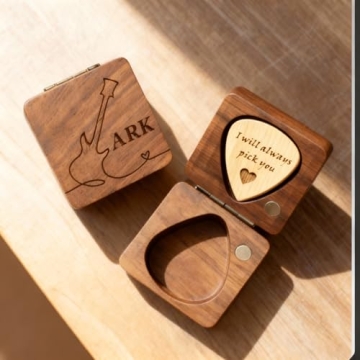 Custom Guitar Picks and Holder for Musicians and Gift Ideas