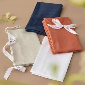 Bedsure Burnt Orange Queen Comforter Set - Burnt Orange Basket Weave Pattern Down Alternative Comforter Set Box Stitching Duvet Insert, Lightweight All Season Bedding Set with 2 Pillow Shams