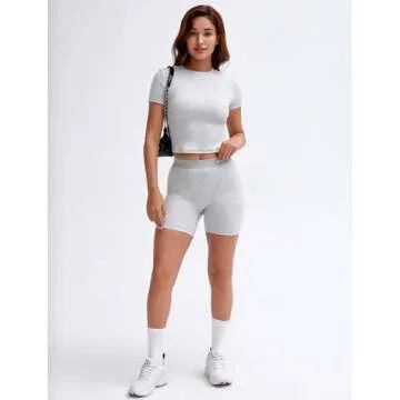 UNDER CLOUD Two Piece Outfits for Women Matching Lounge Sets Tracksuit Casual Workout Clothes Ribbed...