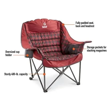 Guide Gear XL Padded Camping Chair for Outdoor Comfort