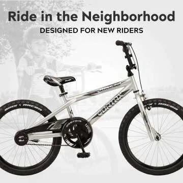 Pacific Vortax BMX Style Kids Bike for Boys and Girls, Single Speed, 12 to 20-Inch Wheel Option, Adjustable Seat, Durable Frame, Number Plate Handlebar, Easy to Stop Brakes, Designed for New Riders