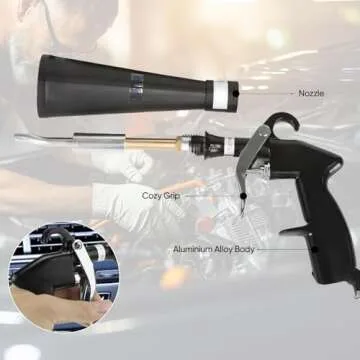 RAINPOT Sakerplus Tornado Dry Cleaning Gun,Detailing Car Cleaning Gun,Air Nozzle Blow Gun, Air Blower for Car Detailing, Interior Dryer Air Tools, Quickly Blowing Out Dirt