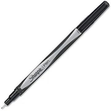 Sharpie 0.4mm Fine Point Felt Tip Pens Black 4 Count