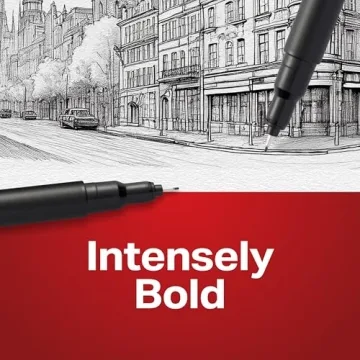 Sharpie 0.4mm Fine Point Felt Tip Pens Black 4 Count