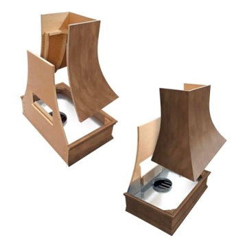 Riley & Higgs American Walnut Range Hood Cover - Stylish