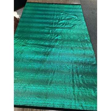 Iridescent Snake Skin Print On A Nylon 2 Way Stretch Spandex Fabric BY The Yard. (Kelly Green on Black)