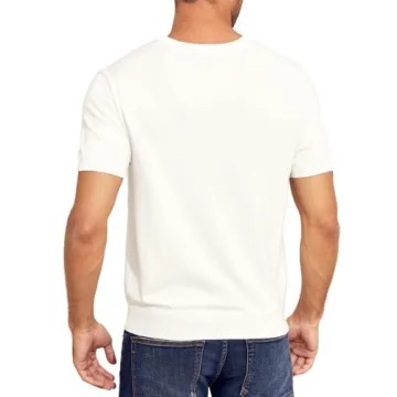 Stylish Men's Short Sleeve Knit T-Shirt for Comfort