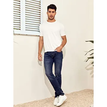 Stylish Men's Short Sleeve Knit T-Shirt for Comfort