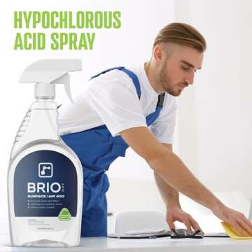 BRIOTECH Surface/Air 500, Pure Hypochlorous 500 PPM for ULV Foggers Sprayers & Humidifiers, Professi...
