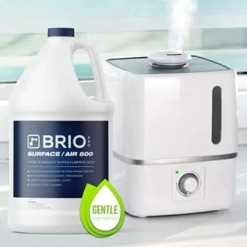 BRIOTECH Surface/Air 500, Pure Hypochlorous 500 PPM for ULV Foggers Sprayers & Humidifiers, Professional Cleaner Deodorizer for Dental, Offices, Schools, Homes, Peroxide Free, 32 fl oz