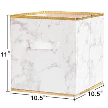 DAMAHOME Marble Storage Cubes - Stylish and Functional 6-Pack