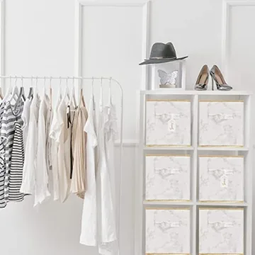 DAMAHOME Marble Storage Cubes - Stylish and Functional 6-Pack