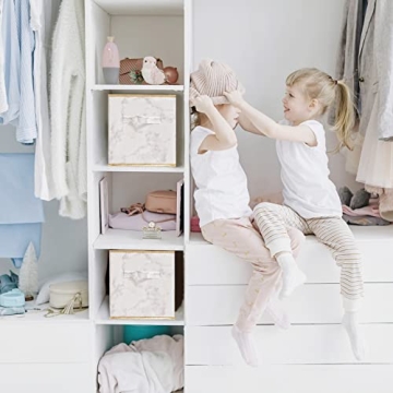 DAMAHOME Marble Storage Cubes - Stylish and Functional 6-Pack