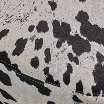 Bessie Patterned Cow Ottoman - Cute & Versatile Accent