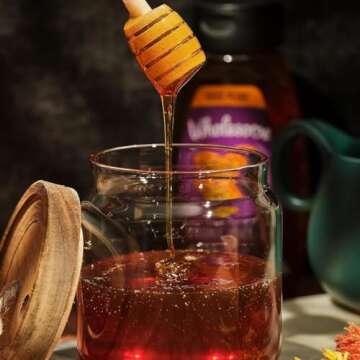 Wholesome Sweeteners 16-Ounce Organic Raw Unfiltered Honey Bottle, 100% Pure, Fair Trade Certified, Non GMO Project Verified, & Gluten Free, 1 Pack