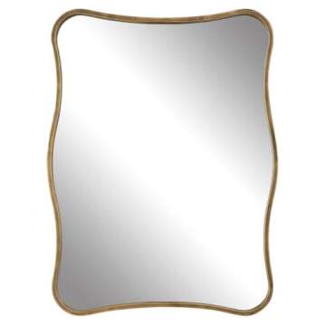 Pavia - Curvy Vanity Mirror-36.25 Inches Tall and 27.5 Inches Wide