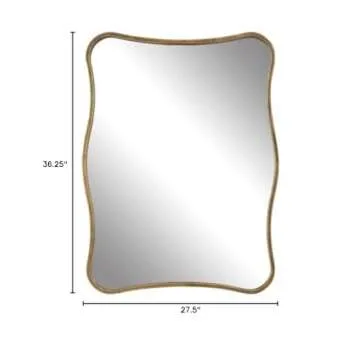 Pavia - Curvy Vanity Mirror-36.25 Inches Tall and 27.5 Inches Wide